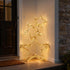 80cm / 140cm Light Up Gold 3pcs Stacked Stars Christmas Indoor/Outdoor Lights with Auto Timer