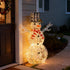 60cm / 90cm Light Up Snowman Christmas Lights | Outdoor/Indoor Display iridescent rainbow PET with Auto Timer