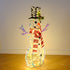 60cm / 90cm Light Up Snowman Christmas Lights | Outdoor/Indoor Display iridescent rainbow PET with Auto Timer
