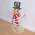 60cm / 90cm Light Up Snowman Christmas Lights | Outdoor/Indoor Display iridescent rainbow PET with Auto Timer