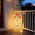 60cm / 90cm Light Up Snowman Christmas Lights | Outdoor/Indoor Display iridescent rainbow PET with Auto Timer