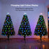 Star Lights Green Christmas Tree Pre-Lit Fibre Optic Ultra-bright Multicolour Flashing Lights
