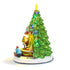 Christmas Village Animated Santa's Shop Rotating Shelf Musical LED Light Tree