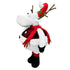 70CM Adjustable Plush Christmas Reindeer Expandable Telescopic Body | Soft Fabric Holiday Decoration