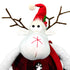 70CM Adjustable Plush Christmas Reindeer Expandable Telescopic Body | Soft Fabric Holiday Decoration