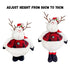 70CM Adjustable Plush Christmas Reindeer Expandable Telescopic Body | Soft Fabric Holiday Decoration