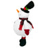 70cm Adjustable Plush Snowman Decoration Expandable Telescopic Body | Soft Fabric Christmas Display