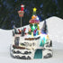 Christmas Village Snowy Hillside Animated Santa Christmas Tree LED Lights Music