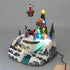 Christmas Village Snowy Hillside Animated Santa Christmas Tree LED Lights Music