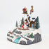 Animated Christmas Winter Village Flying Santa Reindeer LED Ligthts Music