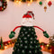 Santa Christmas Tree Topper 50cm Adjustable Wire Hat & Arms Bendable Tree Decoration