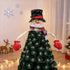 Snowman Christmas Tree Topper 25cm With Adjustable Arms Bendable Tree Decoration