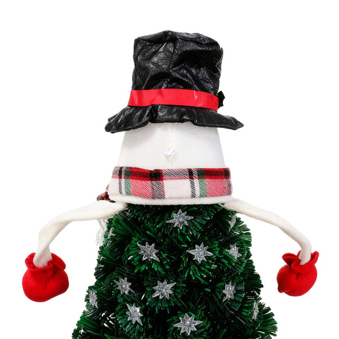 Snowman Christmas Tree Topper 25cm With Adjustable Arms Bendable Tree Decoration