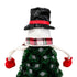 Snowman Christmas Tree Topper 25cm With Adjustable Arms Bendable Tree Decoration