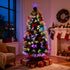 Pre-Lit Fibre Optic Christmas Tree with Red Bows & Colour-Changing LED Lights
