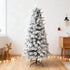 Snow Flocked Christmas Pine Tree Pre-Lit Ultra Bright Multicolour Flashing LED Lights