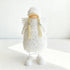 45cm Light-Up Fluffy Angel Christmas Decoration Tabletop Figure With LED Lights