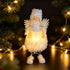 45cm Light-Up Fluffy Angel Christmas Decoration Tabletop Figure With LED Lights