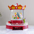 Christmas Light-up Carousel Snow Globe with Confetti, Rotating Carousel & Music
