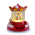 Christmas Light-up Carousel Snow Globe with Confetti, Rotating Carousel & Music