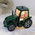 Santa Tractor Musical Christmas Lantern with LED Lights Swirling Confetti