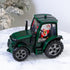 Santa Tractor Musical Christmas Lantern with LED Lights Swirling Confetti