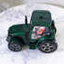 Santa Tractor Musical Christmas Lantern with LED Lights Swirling Confetti