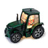 Santa Tractor Musical Christmas Lantern with LED Lights Swirling Confetti