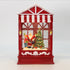 Christmas Musical Water Lantern Santa's Shop with Swirling Confetti LED Lights
