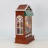 Christmas Musical Water Lantern Santa's Shop with Swirling Confetti LED Lights