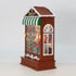Christmas Musical Water Lantern Santa's Shop with Swirling Confetti LED Lights