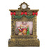Christmas Fireplace Hurricane Water Lantern With Swirling Confetti LED Light