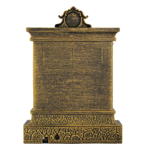 Christmas Fireplace Hurricane Water Lantern With Swirling Confetti LED Light