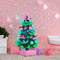Pre-Lit Fibre Optic Christmas Tree with Baubles – 8 Light Modes Colour-Changing LED Lights