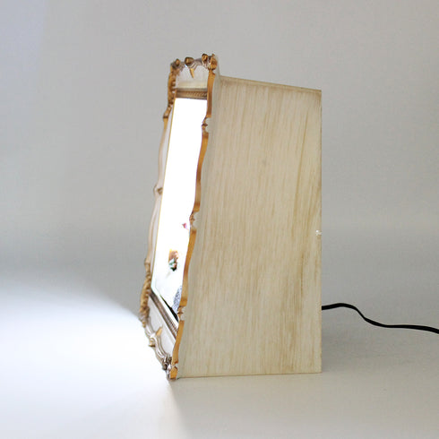 Christmas 3D Frame Animated Winter Village Scene w/ LED lights Music