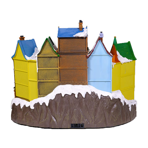 Vibrant Christmas Town Animated Christmas Village Musical LED Lights
