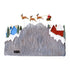 Large Animated Christmas Village Snowy Mountain Flying Santa & Reindeer Train Warm LED