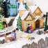 Large Animated Christmas Village Snowy Mountain Flying Santa & Reindeer Train Warm LED