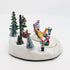 Animated Christmas Village Snow Tubing Hill Rotating with Lights Music
