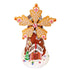 Animated Christmas Village Gingerbread House Rotating Windmill LED Lights Music