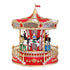 Animated Christmas Village Rotating Carousel Colorful LED Lights Music