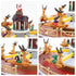 Animated Christmas Amusement Park Reindeer Carousel LED Lights Music