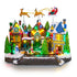 Animated Christmas Village with Flying Santas leigh with reindeer and Rotating Tree