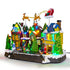 Animated Christmas Village with Flying Santas leigh with reindeer and Rotating Tree