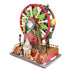 Animated Christmas Village Rotating Ferris Wheel Colorful Lights Musical