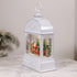 Christmas Musical Water Lantern Vintage White with Swirling Confetti LED Lights