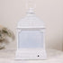 Christmas Musical Water Lantern Vintage White with Swirling Confetti LED Lights