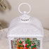 Christmas Musical Water Lantern Vintage White with Swirling Confetti LED Lights