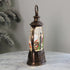 Vintage Santa Water Lantern with Swirling Glitter, LED Lights & Christmas Music