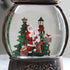 Vintage Santa Water Lantern with Swirling Glitter, LED Lights & Christmas Music